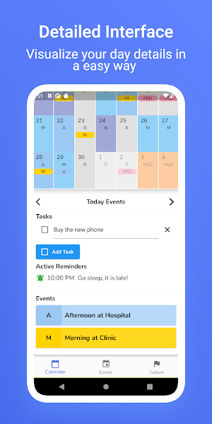 AppyRex Calendar Pro - Schedule, Agenda, Shifts Screenshot 1