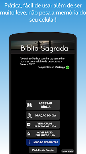 Bíblia Sagrada Atualizada Offline e Devocional Screenshot 0