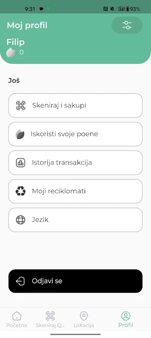 Reciklomat Screenshot 2