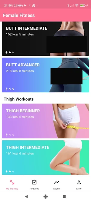 Female Fitness Belly Legs Butt Screenshot 1