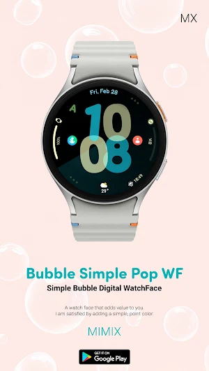 MIMIX Bubble Simple Pop Watch Screenshot 1