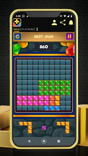Puzzle with Gold and Platinum Screenshot 2