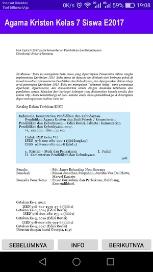 Agama Kristen Kelas 7 Siswa E2017 Screenshot 1