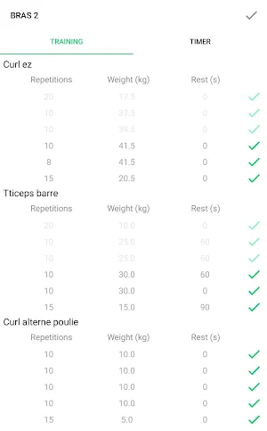 MyWorkouts - Trainings manager Screenshot 1