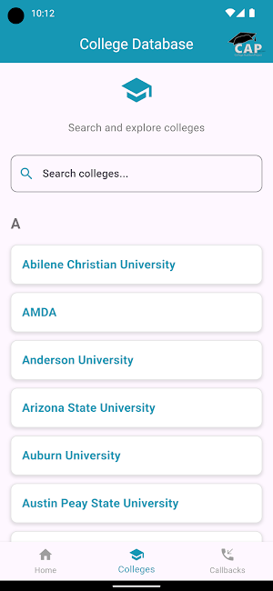 CAP App Screenshot 2