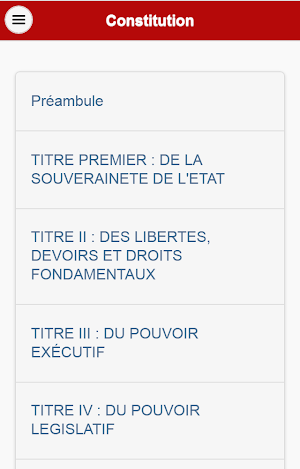Constitution de la Guinée Screenshot 0