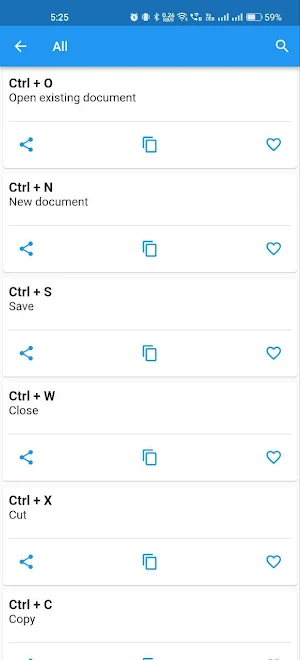 MS Word Shortcut Keys Screenshot 2