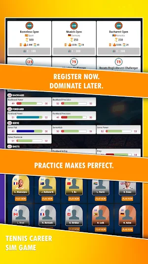 Tennis Career - Sim Game Screenshot 2