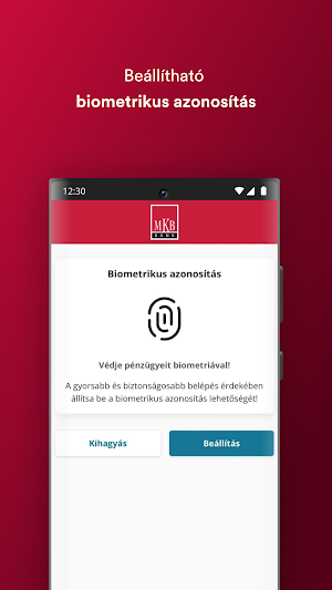 MKB Vállalati Mobilalkalmazás Screenshot 0