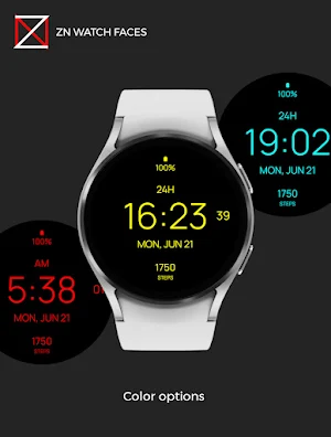 Black Fit Watch Face Screenshot 1