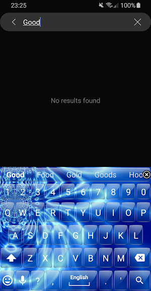 Keyboard Theme Glass Blue Wave Screenshot 0