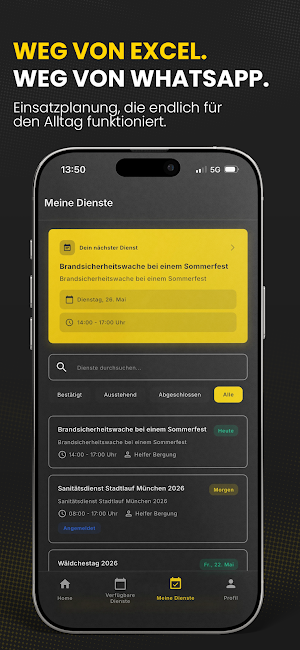 RESCURA | Dienst-& Einsatzplan Screenshot 1