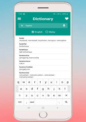 Malay Dictionary Screenshot 3