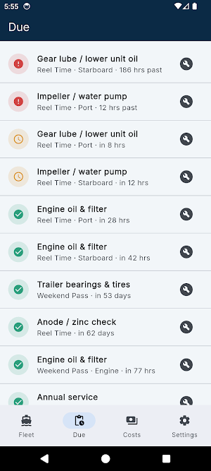 BoatLog: Boat Maintenance Log Screenshot 1