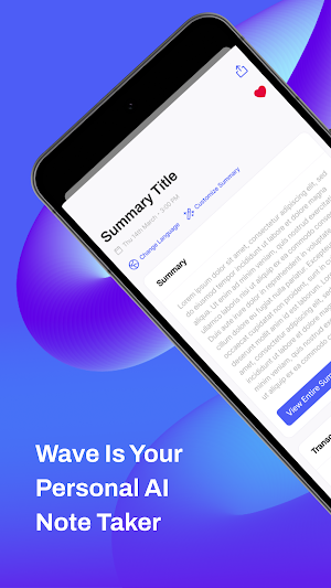 Wave AI Note Taker Screenshot 1