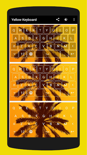 Aesthetic Yellow Keyboard Screenshot 2