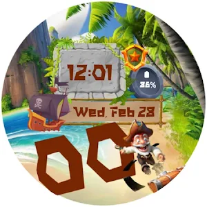 Treasure Pirate Watch Face Screenshot 2