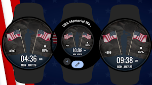 USA Memorial Watch Face Screenshot 3