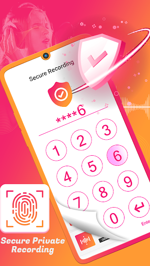 Audio recording with voice mem Screenshot 2