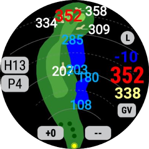 Green Caddy Golf Watch Screenshot 0