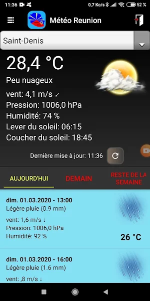Weather Réunion Screenshot 3