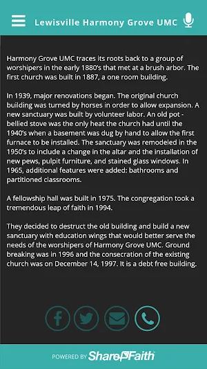 Lewisville Harmony Grove UMC Screenshot 1
