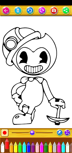 Bendy Coloring Book  Game Screenshot 2