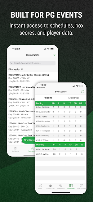 DiamondKast Scoring App Screenshot 3
