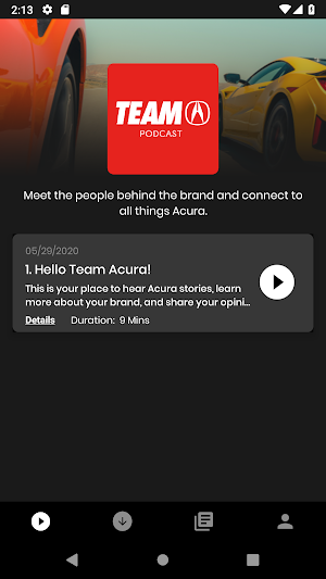 Acura Podcast Screenshot 1