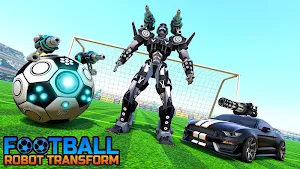 Football Robot Car Transform: Muscle Car Games Screenshot 0