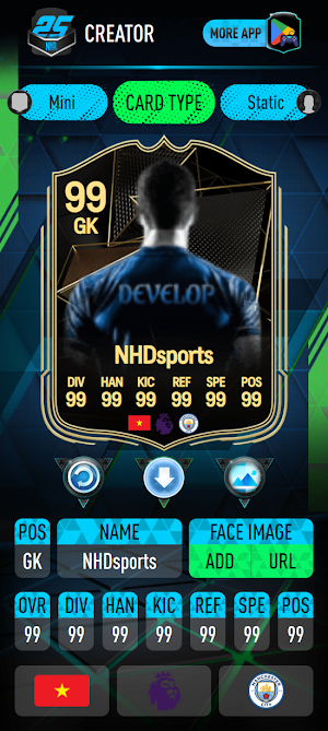 NHDFUT FC 25 Card Creator Screenshot 2