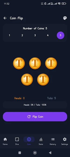 LuckyRoll - Dice & Coin Screenshot 1