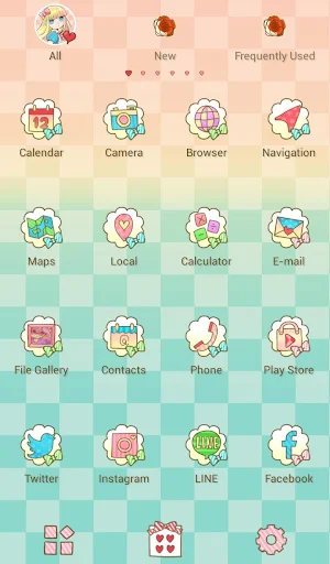 Colorful Alice +HOME Theme Screenshot 2