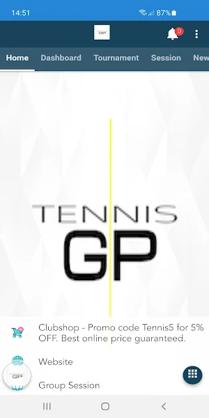 Tennis GP Screenshot 1