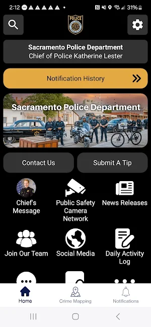 Sacramento Police Department Screenshot 0