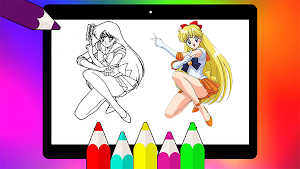Sailor Moon Coloring Book Screenshot 2