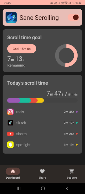 Sane Scrolling Screenshot 0