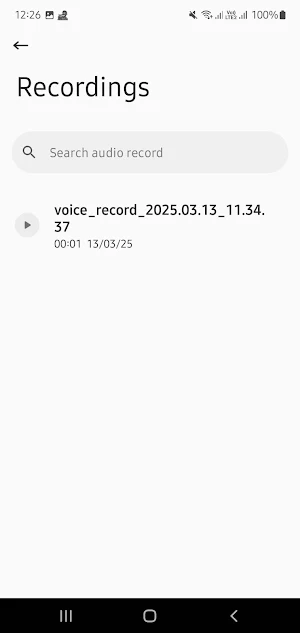Voice Memo's Screenshot 1