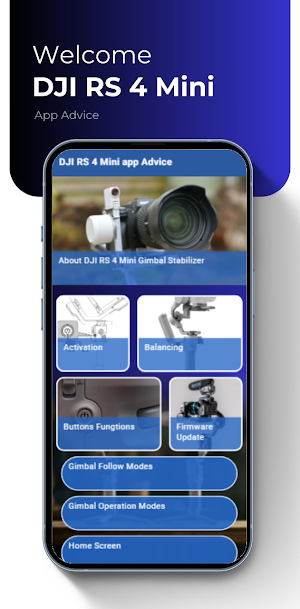DJI RS 4 Mini app Advice Screenshot 1