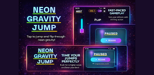 Neon Gravity Jump Screenshot 0