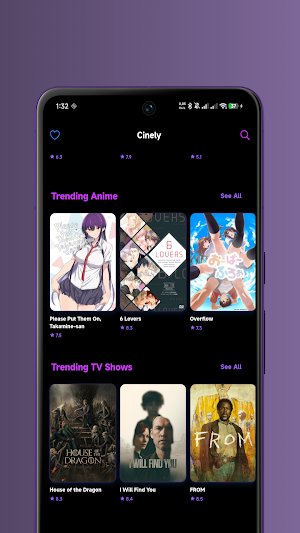Cinely: Movies & TV Screenshot 2