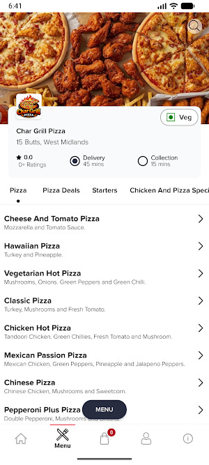 Char Grill Pizza Screenshot 2