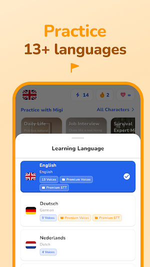 Miggle: Practice English AI Screenshot 1