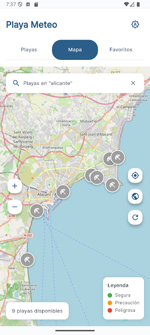 Playa Meteo Screenshot 1