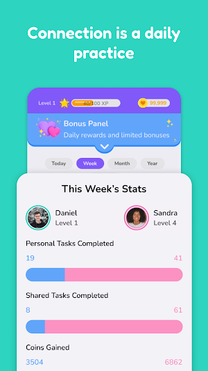 Cutest Couple: Life Organizer Screenshot 1