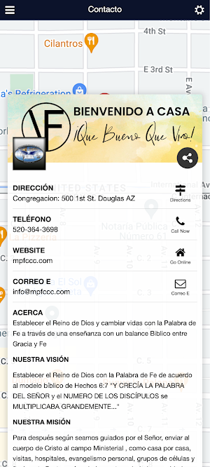 Ministerios Palabra de Fe Screenshot 2