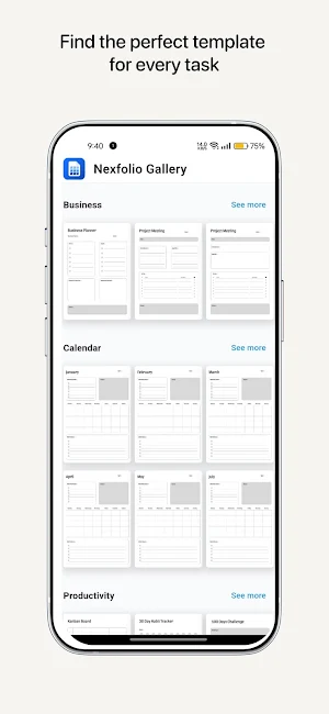 Nexfolio Gallery Screenshot 1