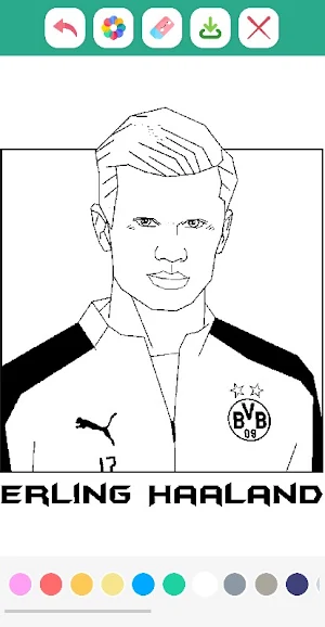 MVP Footballer Coloring Book Screenshot 1
