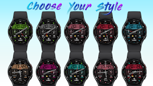 Hybrid Pastel Watch Face Screenshot 0