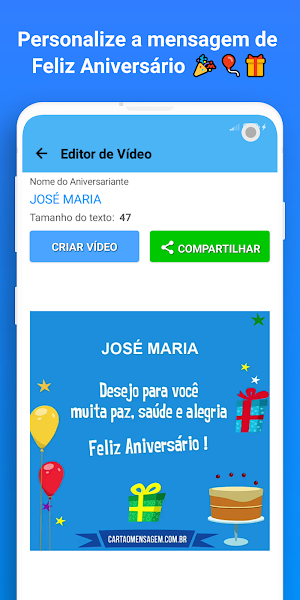 Editor de Vídeo de Aniversário Screenshot 2